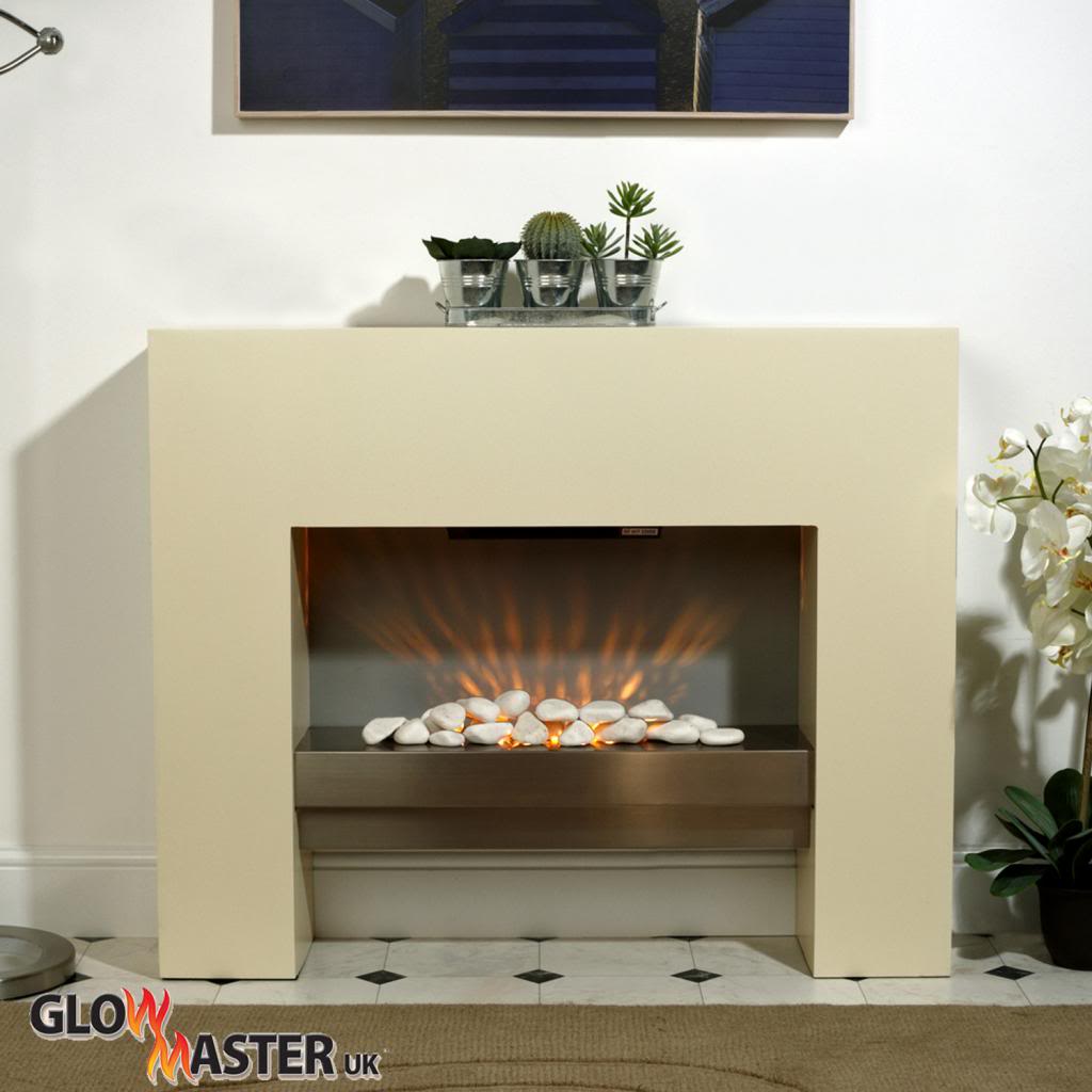 Electric Fireplace Fire Free Standing Mdf White Surround Flicker Electric Fireplace Fire Free Standing Mdf White Surround Flicker Flame Living