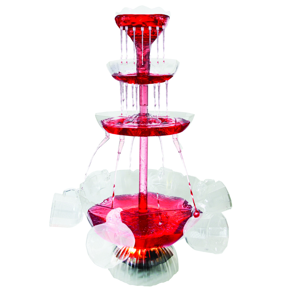 Electric Cocktail Fountain Illuminated Punch Bowl Beverage House Party
