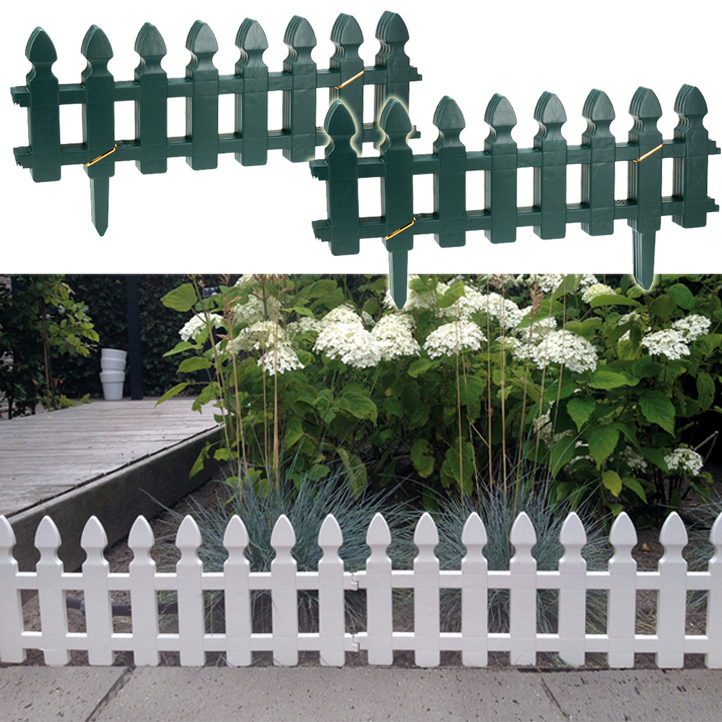 Garden Fence Borders Fencing Edging Picket Grass Lawn Panel Edge Description Flexible Plastic Garden Border Fence