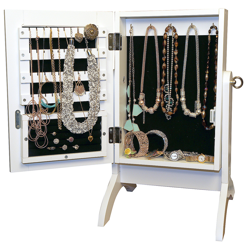 Jewellery Stand Armoire Bedroom Mirror Dressing Table Counter