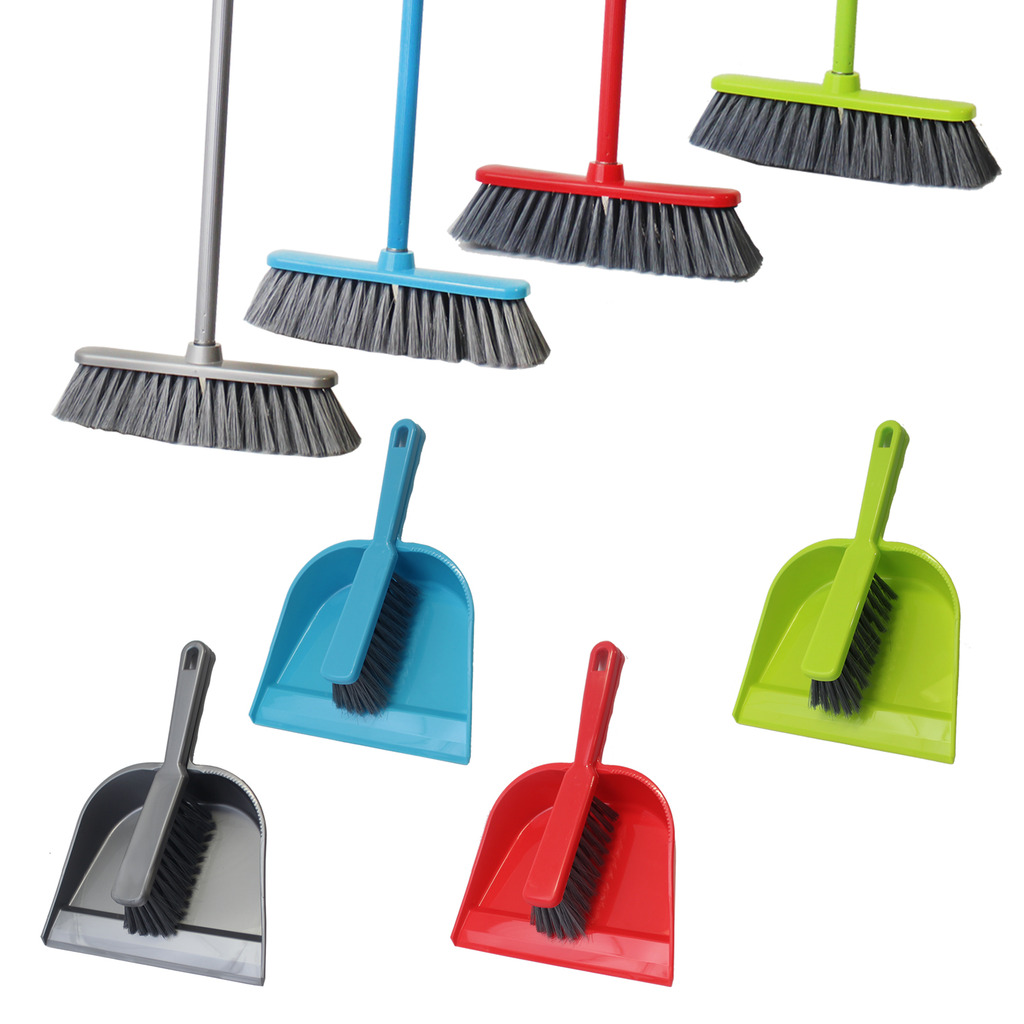 Floor Brush Dustpan Set Broom Dirt Sweeping Cleaning Home Kitchen