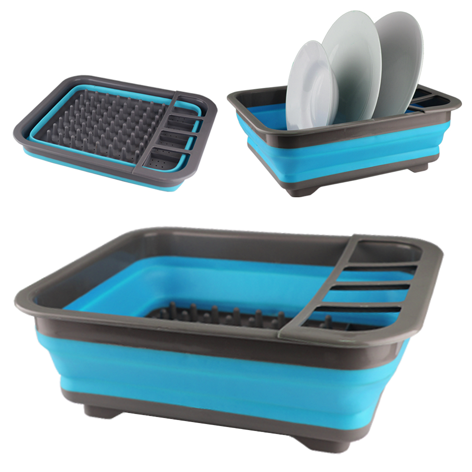 Washing Up Cleaning Bowl Collapsible Bucket Dish Foldable Folding Water