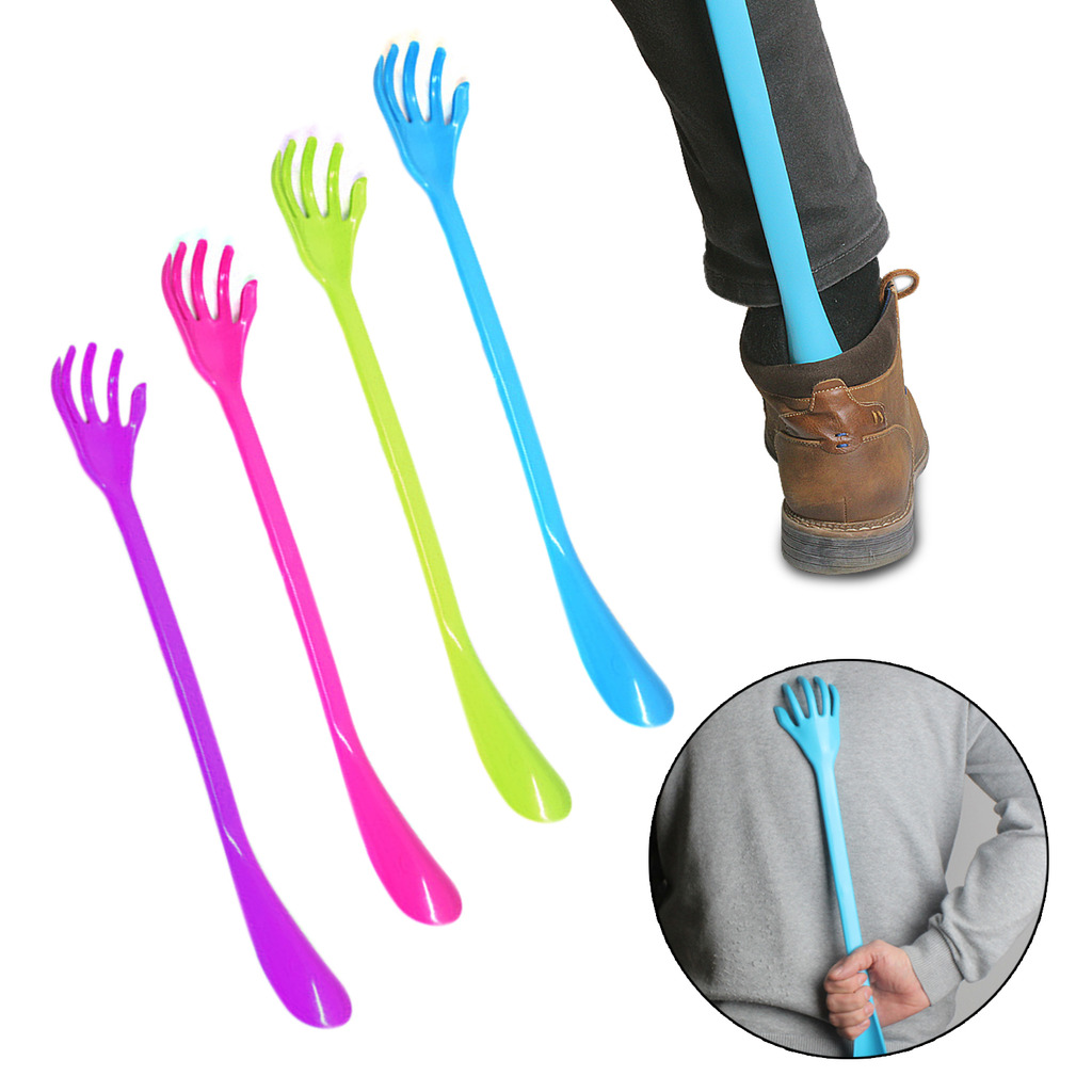 Back Scratcher Shoe Horn Boots Massager Mobility Aid Long Handle Head