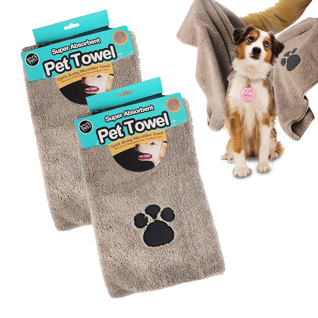 Pet Wash Towel Dog Microfibre Quick Dry Puppy Drying Mitt Absorbent Cat