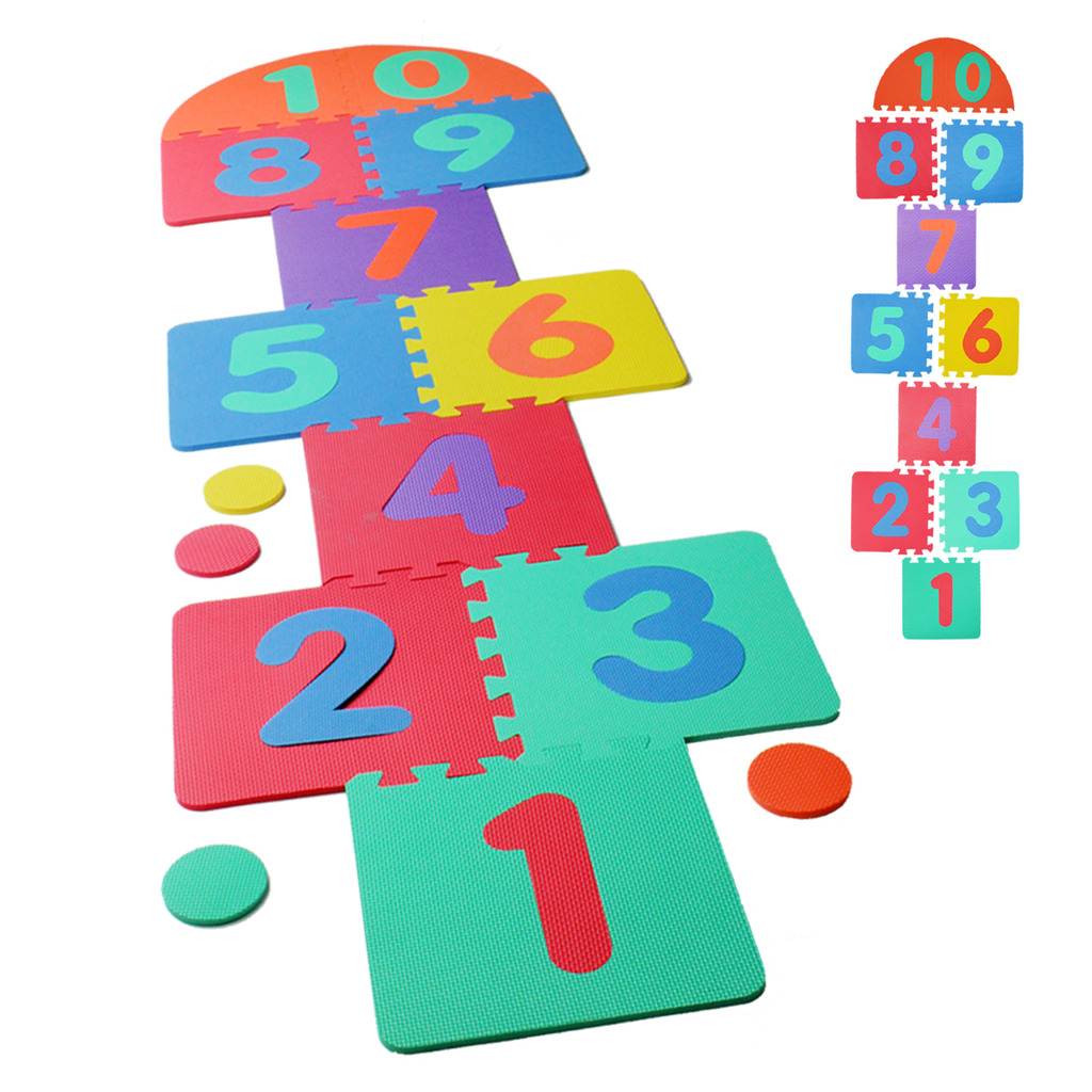 Hopscotch Mat Garden Game Childrens Giant Soft Foam Tiles Kids Indoor