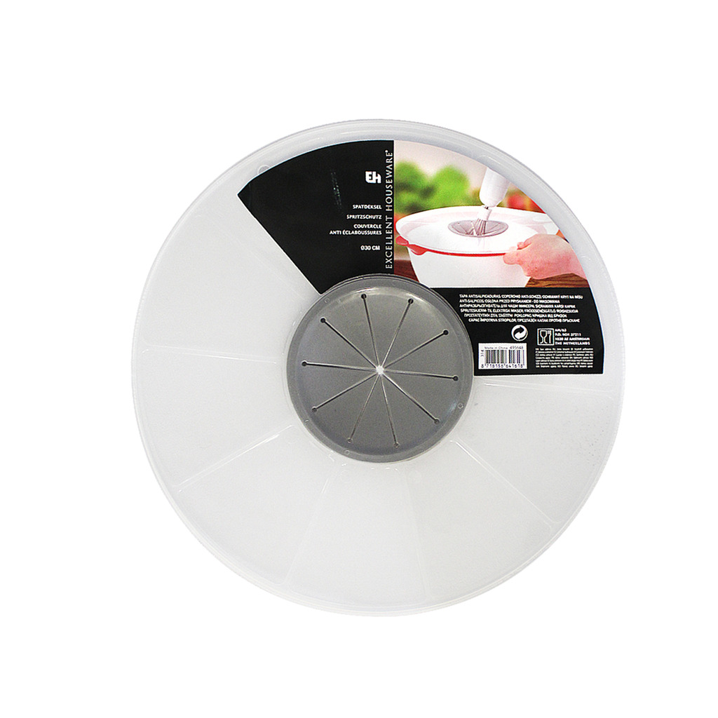 Mixing Bowl Splatter Guard Splash Lid No Mess Cover Electric Whisking