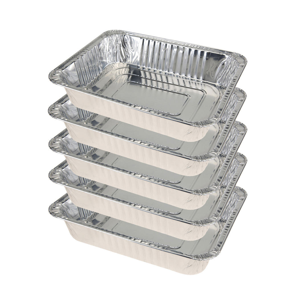 Foil Food Serving Trays Aluminium BBQ Grill Plates Disposable Grilling Baking eBay