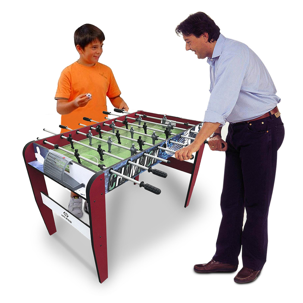 4ft Table Football Soccer Foosball Arcade Game Gaming Play Home Fun